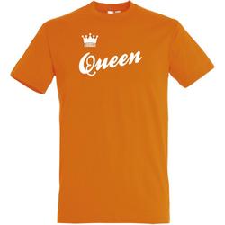 T-shirt Queen unisex | oranje shirt | Koningsdag kleding | Oranje | maat M